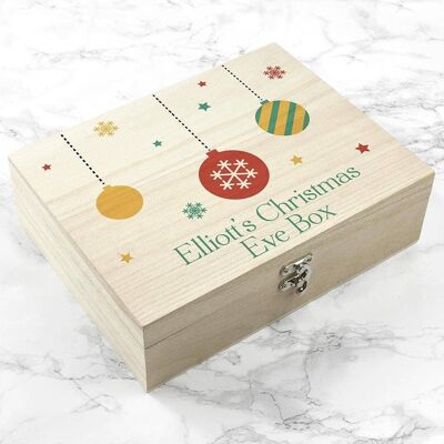 Personalised Bauble Christmas Eve Box (PER2978-SML) (TreatRepublic1007)