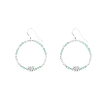 Boucles d’oreilles Maya Aventurine