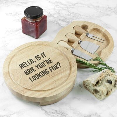 Personalised Cheese Lover Round Board Set (PER3137-001) (TreatRepublic1152)