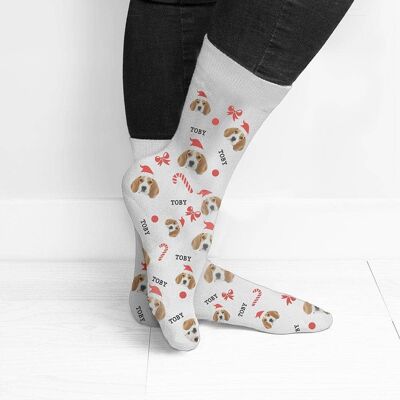 Personalised Christmas Pet Photo Socks (PER3801-MEN) (TreatRepublic1260)