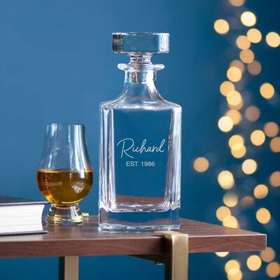 Personalised Classic Signature Square Decanter (PER4479) (TreatRepublic1326)