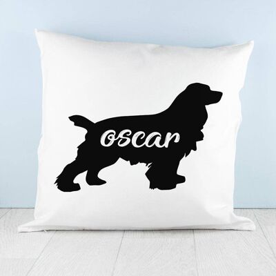 Personalised Cocker Spaniel Silhouette Cushion Cover (PER3119) (TreatRepublic1334)