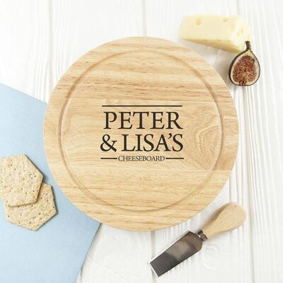 Personalised Couple Cheese Board (PER761-001) (TreatRepublic1358)