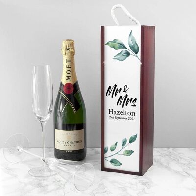 Personalised Couple's Wine Box (PER3898-001) (TreatRepublic1374)