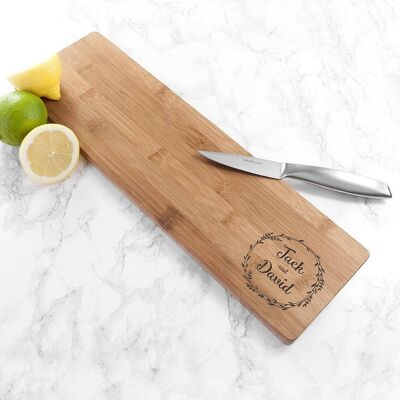 Personalised Couple's Wreath Serving Board (PER3594-001) (TreatRepublic1375)