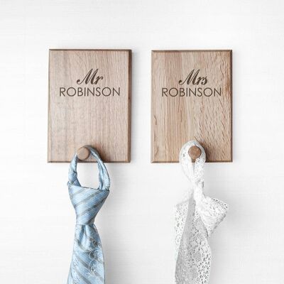 Personalised Couples Peg Hook (PER2851-001) (TreatRepublic1377)