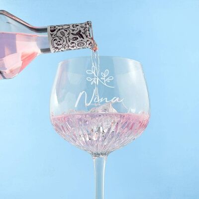 Personalised Crystal Icon Gin Goblet (PER3834-001) (TreatRepublic1404)