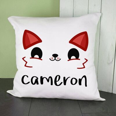 Personalised Cute Fox Eyes Cushion Cover (PER2770-001) (TreatRepublic1408)