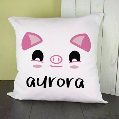 Personalised Cute Piggy Eyes Cushion Cover (PER2772-001) (TreatRepublic1411)