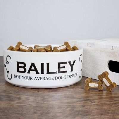 Personalised Dogs Dinner Dog Food Bowl (PER211-001) (TreatRepublic1458)