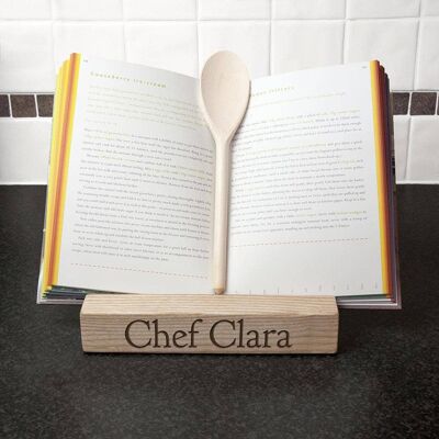 Personalised Double Kitchen Recipe Book or Tablet Holder (PER2375-001) (TreatRepublic1459)