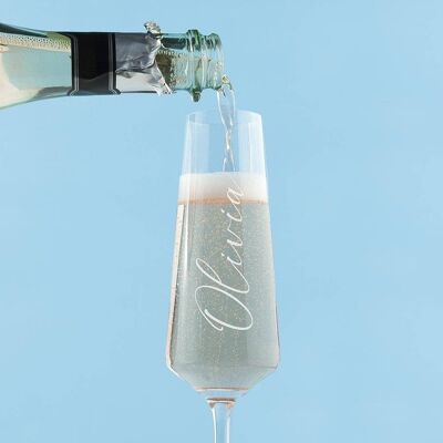 Personalised Elegance Champagne Flute (PER3827-001) (TreatRepublic1475)