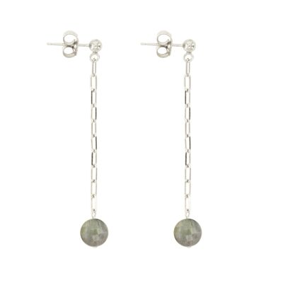 Boucles d’oreilles Claudine Labradorite