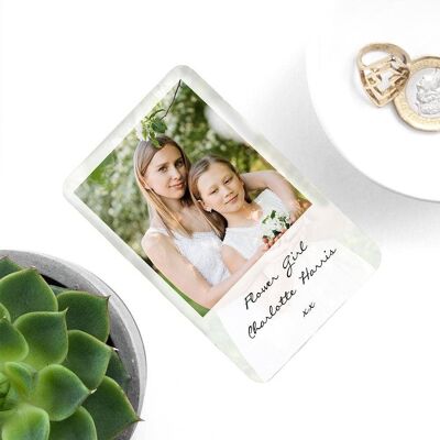 Personalised Flower Girl Photographic Wallet Keepsake (PER3693-NOS) (TreatRepublic1618)