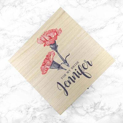Personalised For My Bride on Our Wedding Day Box (PER3006-LRG) (TreatRepublic1637)