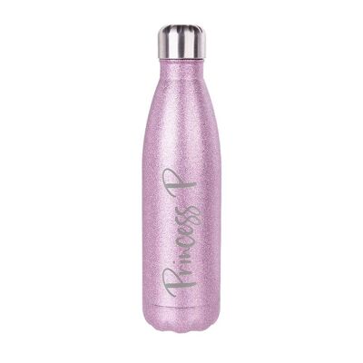 Personalised Glitter Insulated Water Bottle (JUN55-PNK) (TreatRepublic1706)
