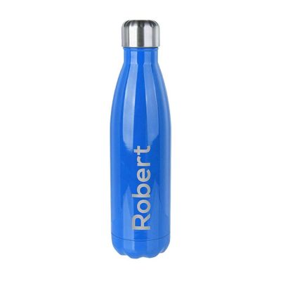 Personalised Gloss Insulated Water Bottle (JUN64-PUR) (TreatRepublic1713)