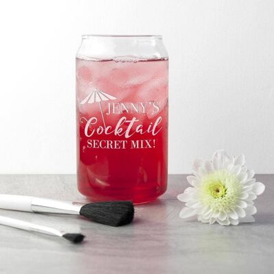 Personalised Happy Hour Can Glass (PER2828-001) (TreatRepublic1787)