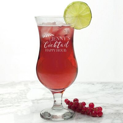 Personalised Happy Hour Cocktail Glass (PER2542-001) (TreatRepublic1788)