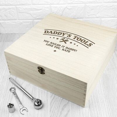 Personalised He Can Fix Anything Tool Box (PER2870-LRG) (TreatRepublic1798)