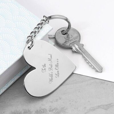 Personalised Heart Key Ring (PER2939-001) (TreatRepublic1810)