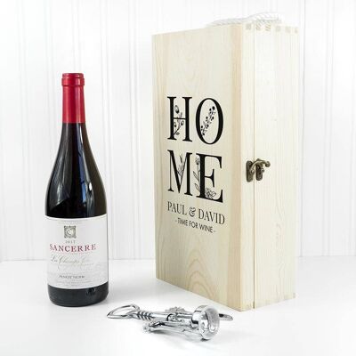 Personalised Home Double Wine Box (PER3879-001) (TreatRepublic1846)