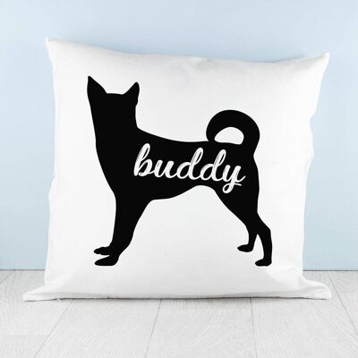 Personalised Husky Silhouette Cushion Cover (PER3122-001) (TreatRepublic1853)