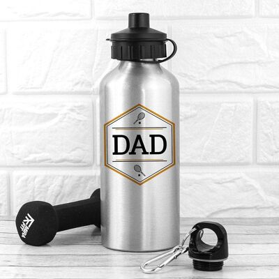 Personalised Iconic Pursuits Silver Water Bottle (PER3168-001) (TreatRepublic1875)