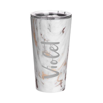 Personalised Insulated Marble Tumbler (JUN63-GRY) (TreatRepublic1893)