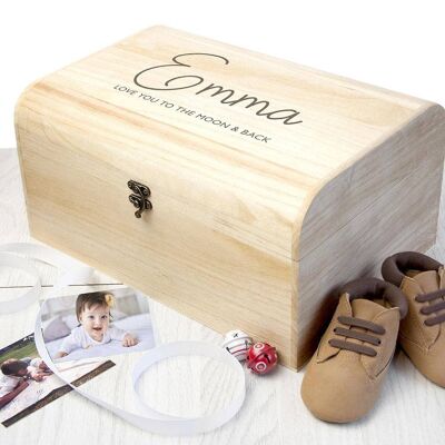 Personalised Kids Special Message Keepsake Chest (PER4189-SML) (TreatRepublic1982)