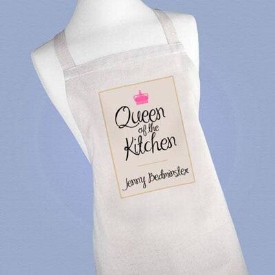 Personalised Kitchen Apron - Queen of the Kitchen (PER85-001) (TreatRepublic1995)