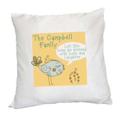 Personalised Let this home be Blessed - Square Cushion Cover (PER93-001) (TreatRepublic2031)