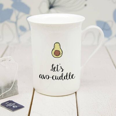 Personalised Let's Avo-Cuddle Bone China Mug (PER2626-001) (TreatRepublic2032)