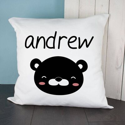 Personalised Little Bear Face Cushion Cover (PER2760-001) (TreatRepublic2038)