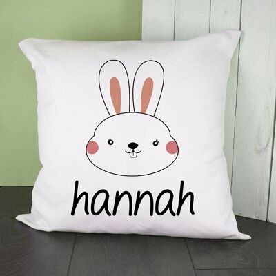 Personalised Little Bunny Face Cushion Cover (PER2763-001) (TreatRepublic2039)