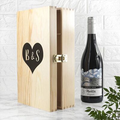Personalised Lovers Double Wine Box (PER942-001) (TreatRepublic2060)