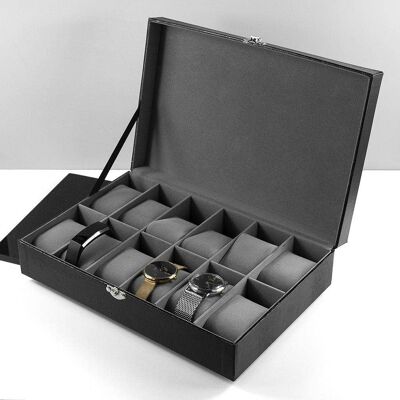 Personalised Luxury 12 Piece Watch Box (PER3819-SER) (TreatRepublic2086)