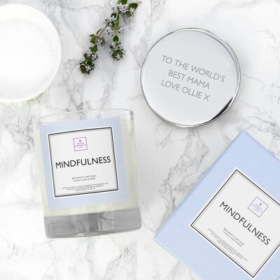 Personalised Message Mindfulness Scented Candle (PER4192-001) (TreatRepublic2178)
