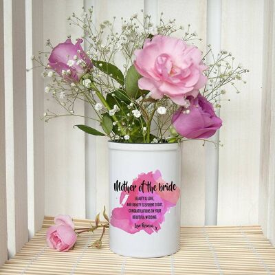 Personalised Mother of the Bride Miniature Champagne Bucket (PER2317-PNK) (TreatRepublic2238)