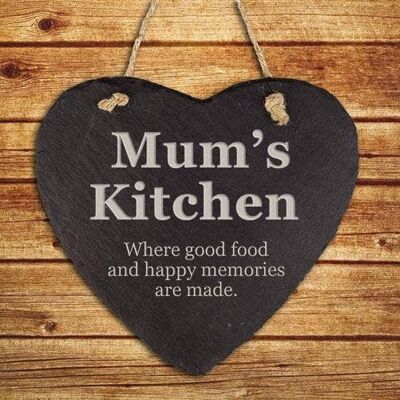 Personalised Mums Kitchen Hanging Slate Keepsake (PER184-001) (TreatRepublic2258)