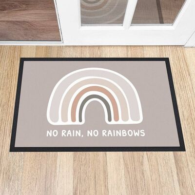 Personalised Neutral Rainbow Doormat (PER4354) (TreatRepublic2284)