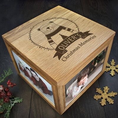 Personalised Polar Bear Christmas Memory Box (PER2465-001) (TreatRepublic2390)