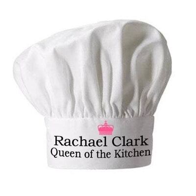 Personalised Queen of the Kitchen Chef Hat (PER157-001) (TreatRepublic2411)