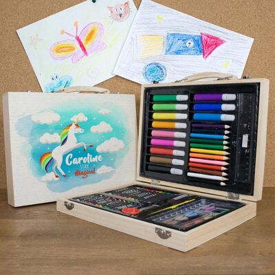 Personalised Rainbow Unicorn Colouring In Set (PER3229-001) (TreatRepublic2421)