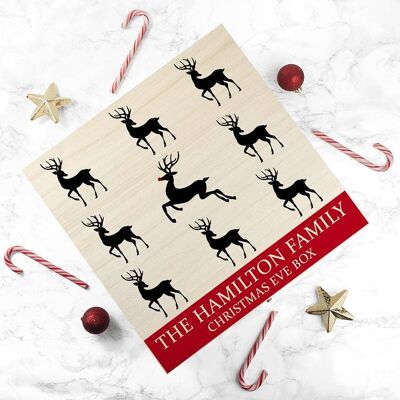 Personalised Reindeer Family Christmas Eve Box (PER2986-SML) (TreatRepublic2434)