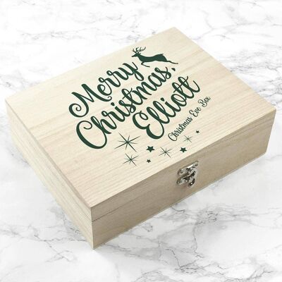 Personalised Rudolf Christmas Eve Box (PER2981-LRG) (TreatRepublic2495)