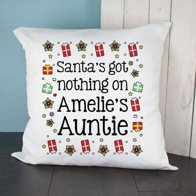 Personalised Santa's Got Nothing Cushion Cover (PER2786-001) (TreatRepublic2502)