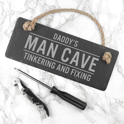 Personalised Slate Man Cave Sign (PER3028-001) (TreatRepublic2581)