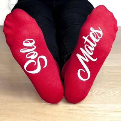 Personalised Sole Mates Romantic Socks (PER2561-SAN) (TreatRepublic2613)