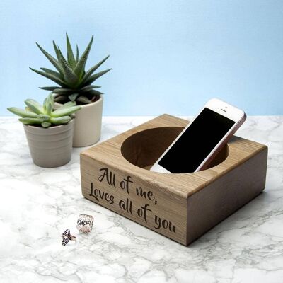 Personalised Solid Oak Stash Tray (PER2558-SCR) (TreatRepublic2615)